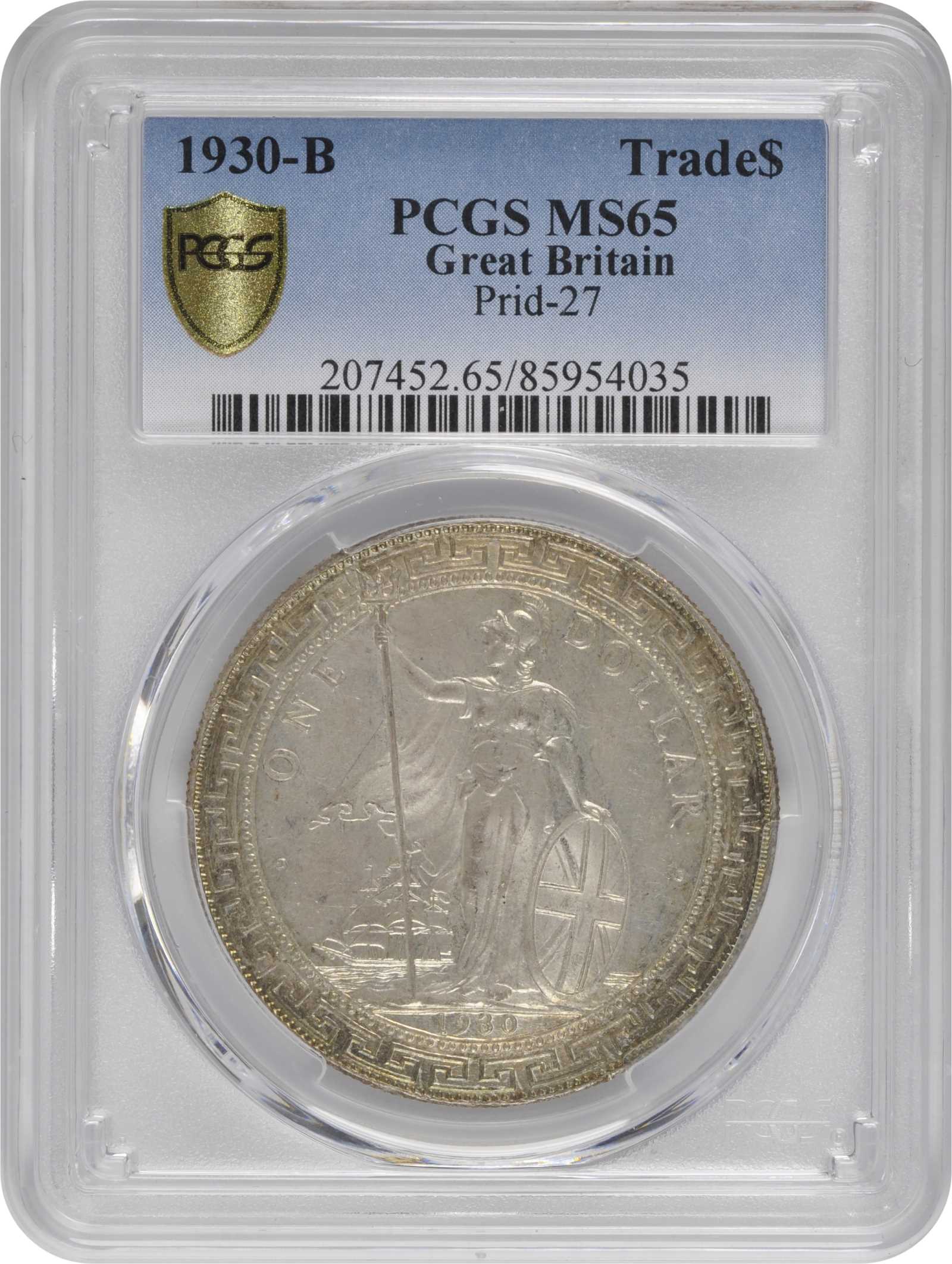 image for: GREAT BRITAIN. Trade Dollar, 1930-B. Bombay Mint. PCGS MS-65 Gold Shield.