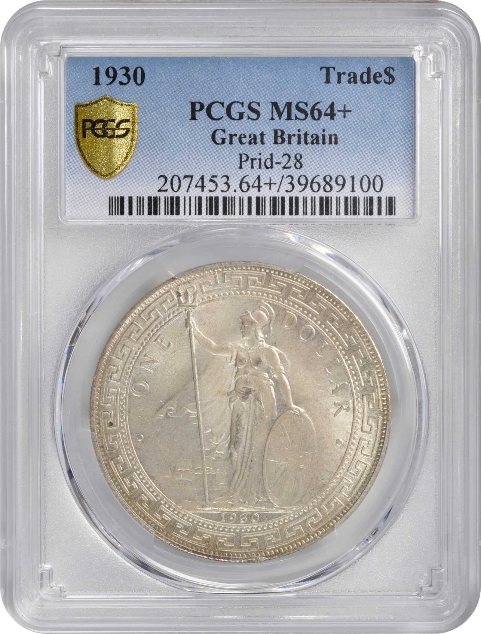 image for: GREAT BRITAIN. Trade Dollar, 1930. London Mint. PCGS MS-64+ Gold Shield.