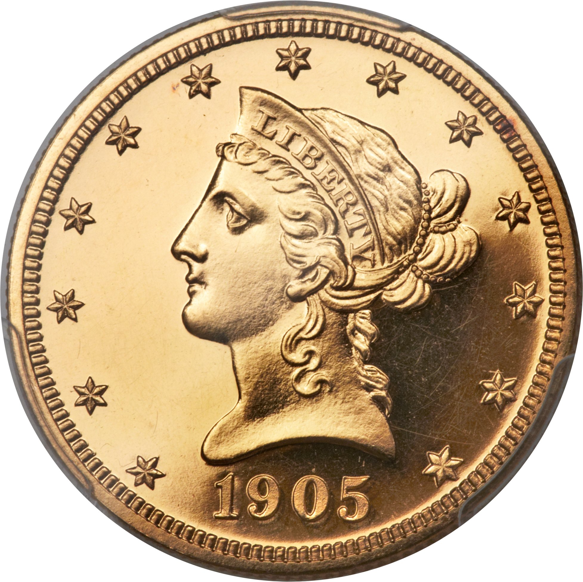 image for: 1905 $10 PR63 Cameo PCGS. CAC....