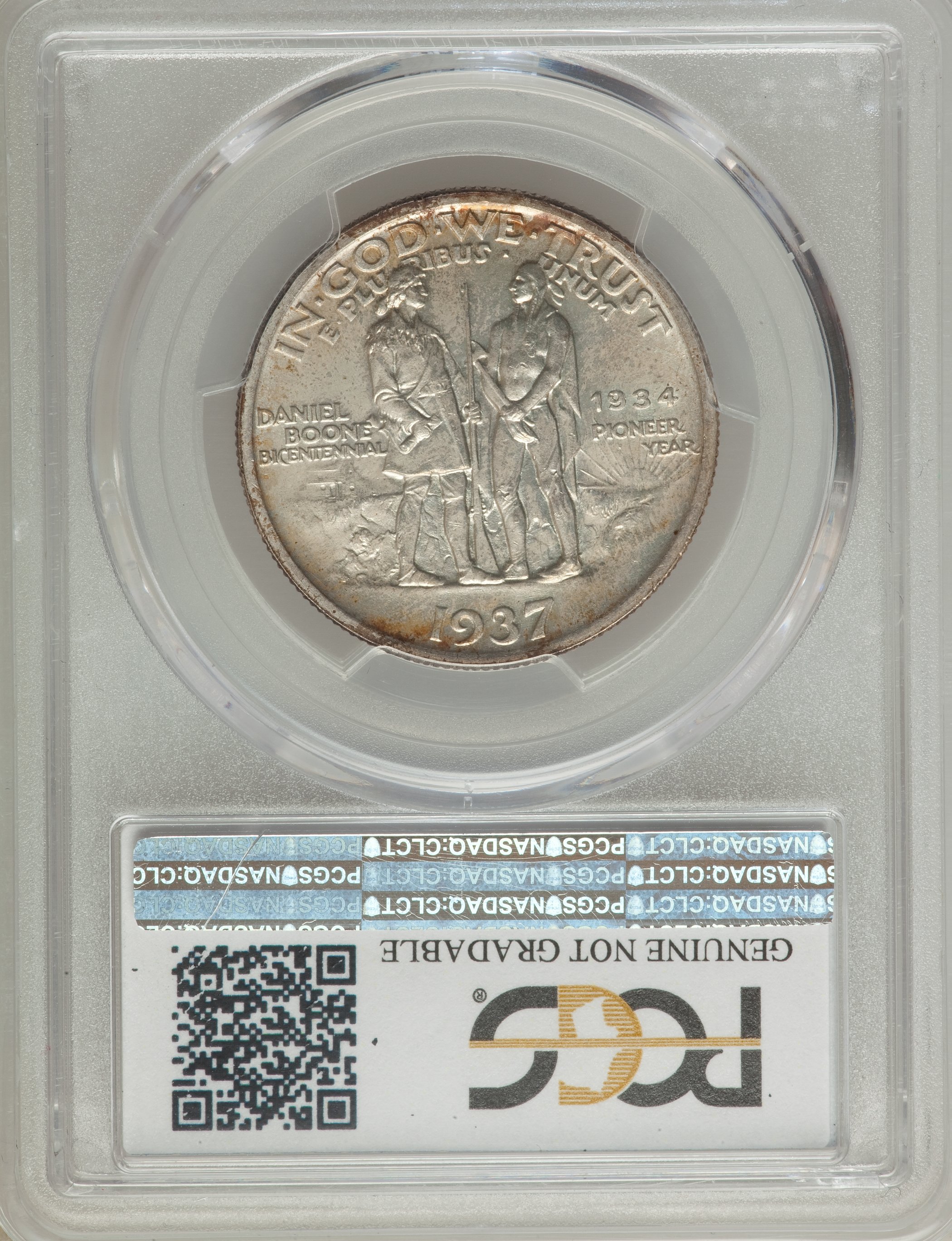 1937 50c Boone MS60 thumbnail 2