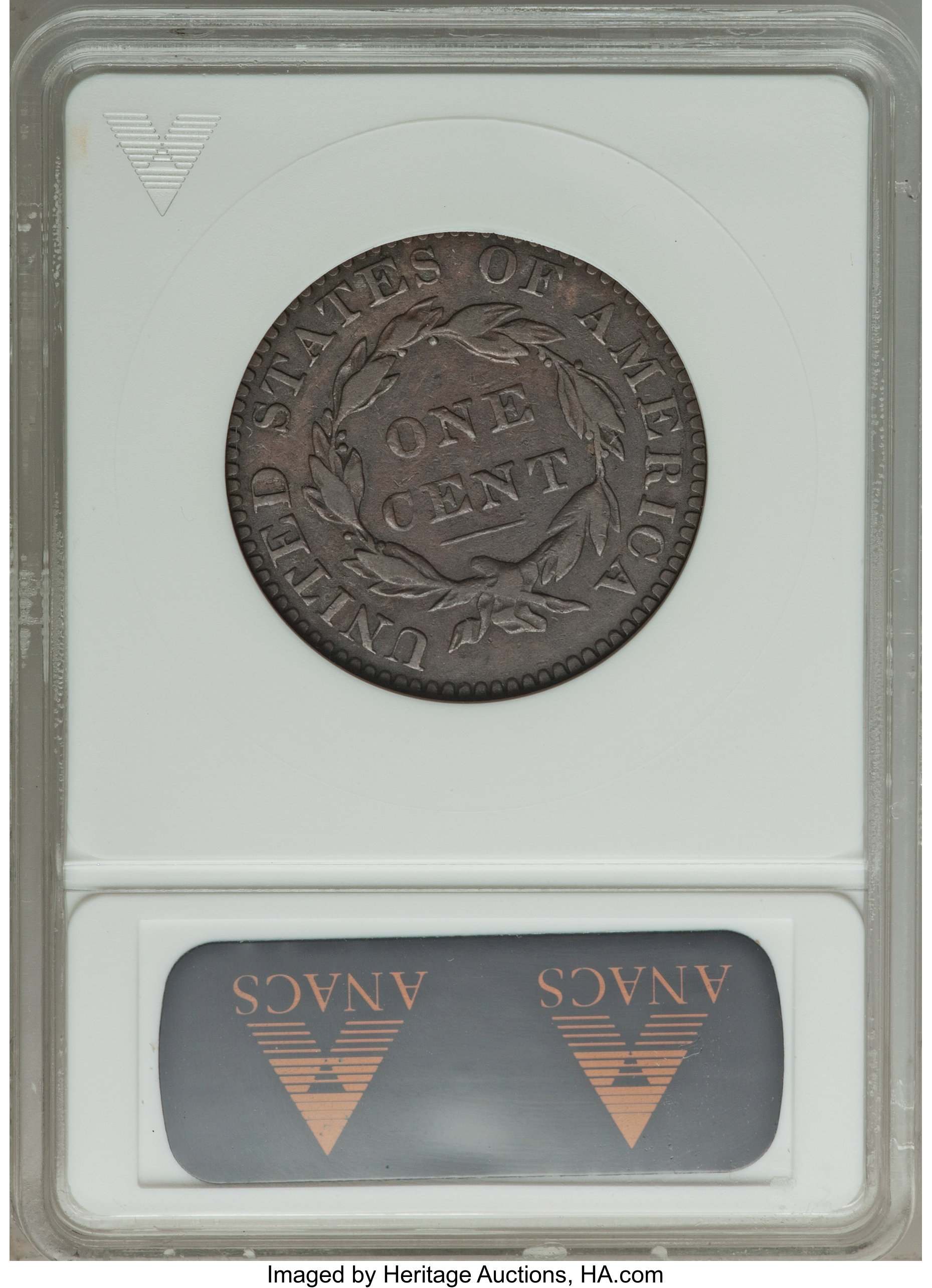 image for: 1822 1C N-8, R.4, Fine 15 ANACS. NGC Census: (0/0). PCGS Population (0/0). Mintage: 2,072,339. ...