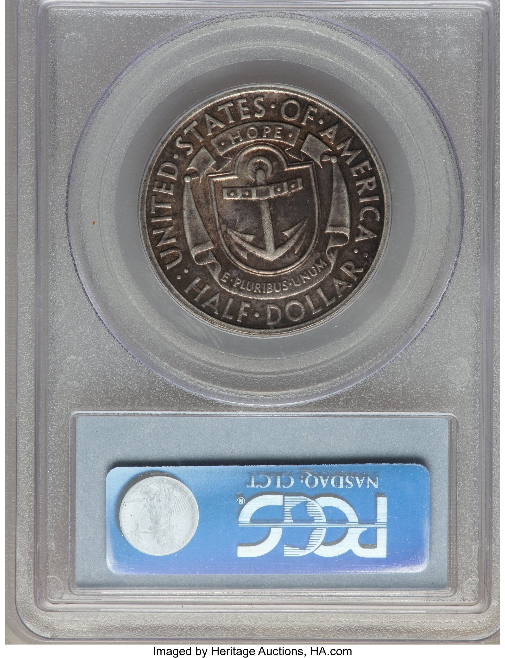 1936-S 50c Rhode Island XF40 thumbnail 2