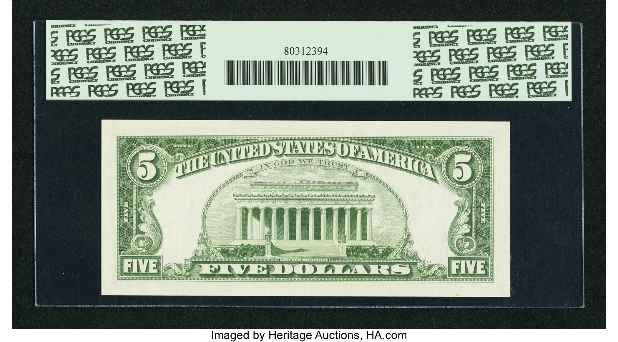 image for: Fr. 1968-A $5 1963A Federal Reserve Note. PCGS Superb Gem New 67PPQ....