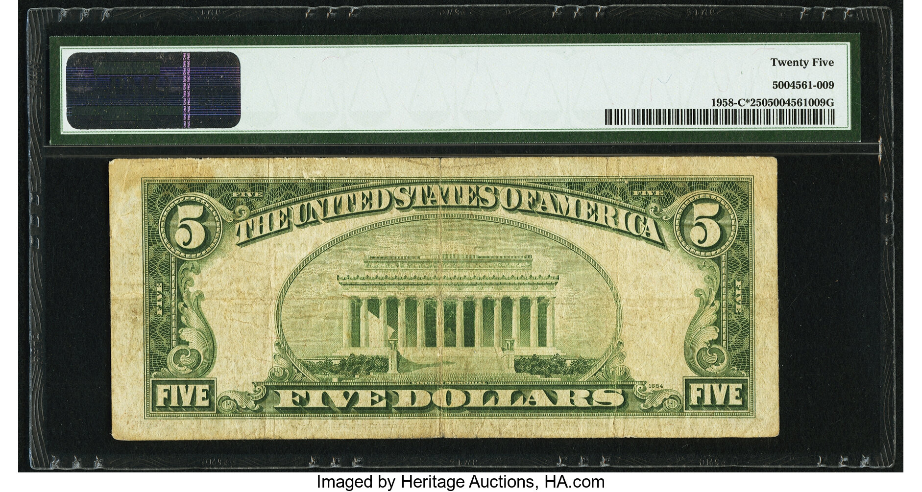 image for: Fr. 1958-C* $5 1934B Federal Reserve Note. PMG Very Fine 25....