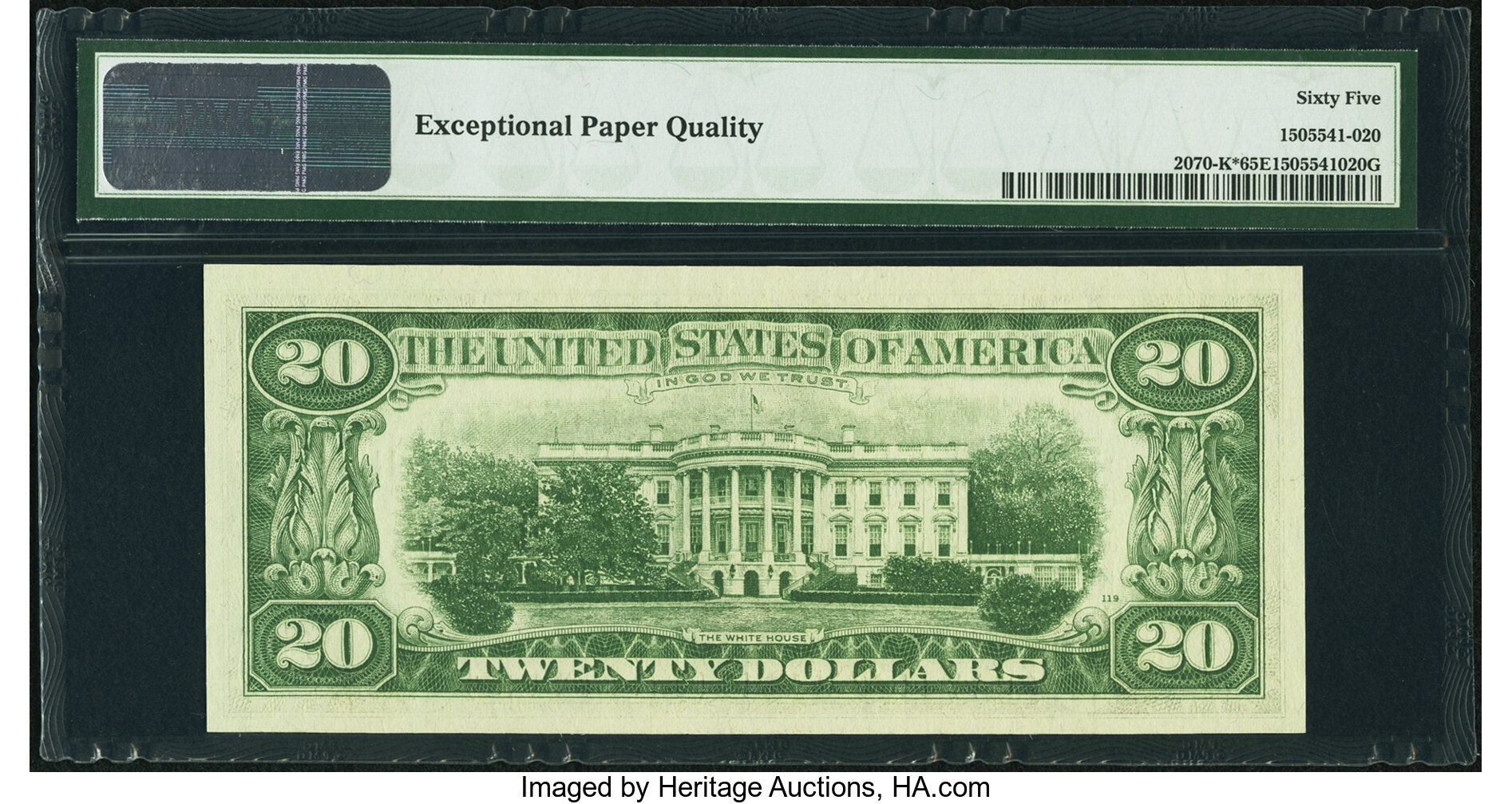 image for: Fr. 2070-K* $20 1969C Federal Reserve Star Note. PMG Gem Uncirculated 65 EPQ....