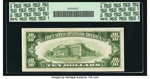 image for: Fr. 2009-K $10 1934D Federal Reserve Note. PCGS Gem New 65PPQ....