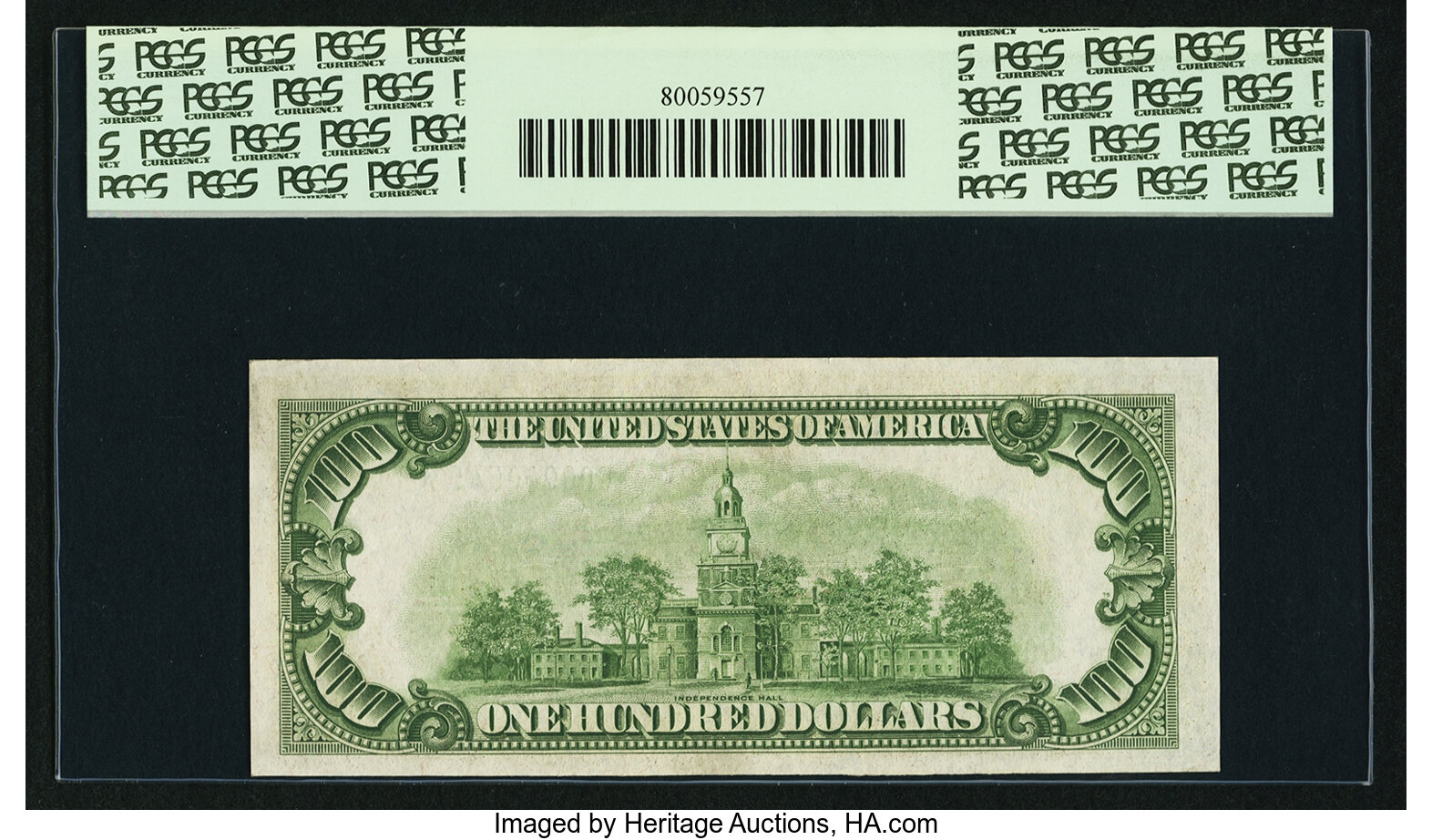 image for: Fr. 2153-G* $100 1934A Mule Federal Reserve Note. PCGS Choice New 63PPQ....