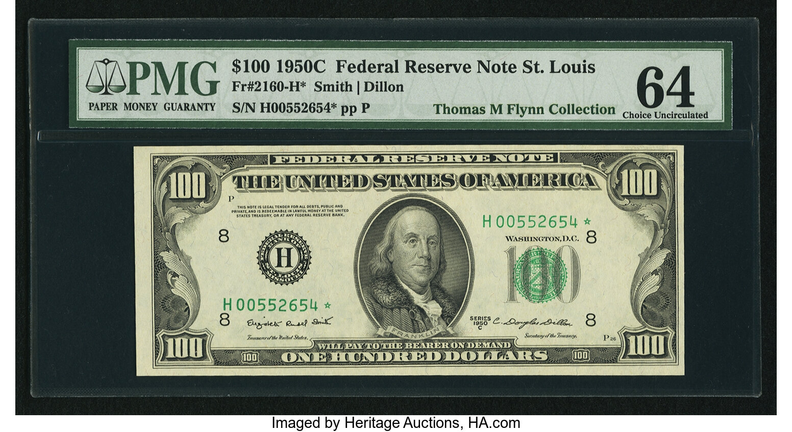 1950C $100 Replacement, St. Louis (Fr. 2160H*)