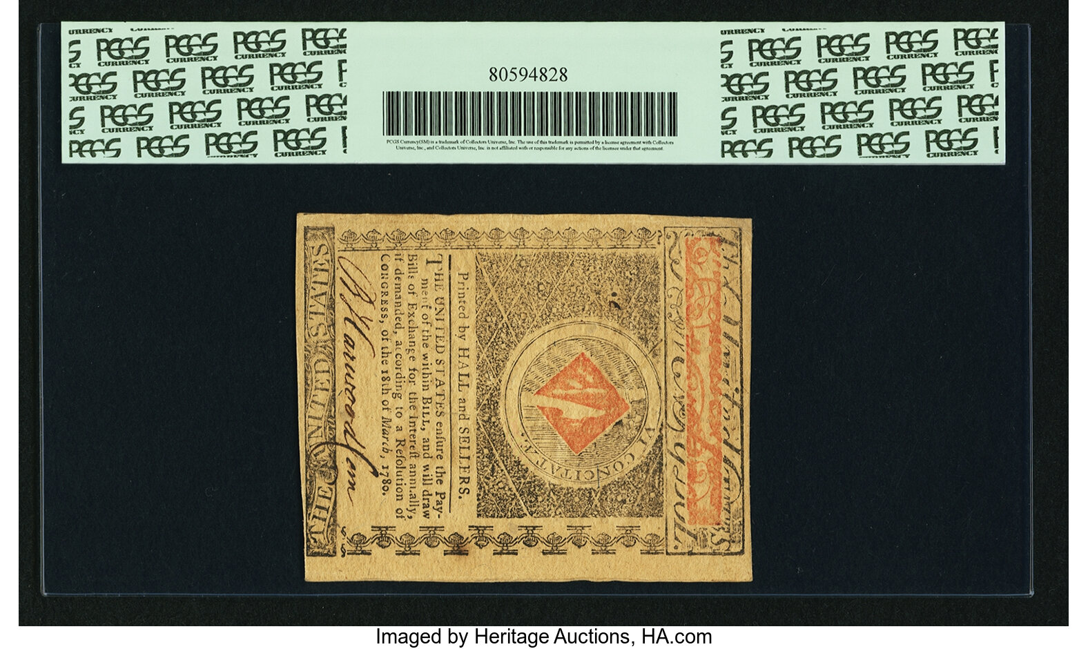 image for: State of Maryland June 28, 1780 $20 Fr. MD-122. PCGS Choice About New 58PPQ....