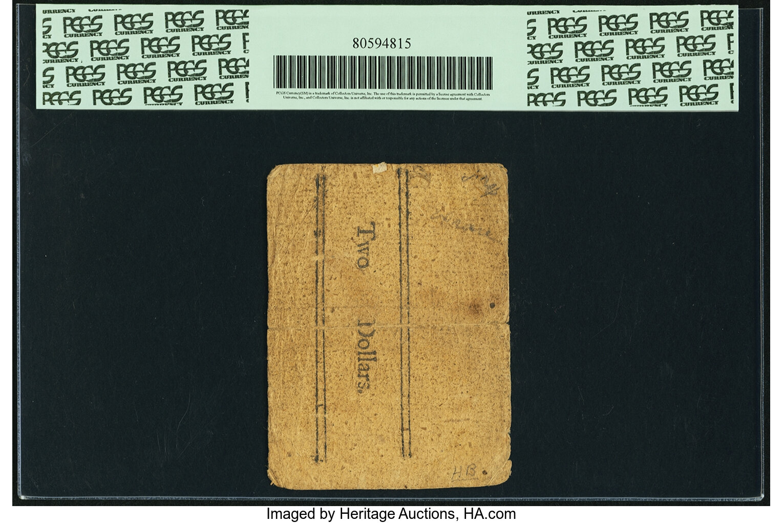 image for: Massachusetts June 18, 1776 12 Shillings Fr. MA-207. PCGS Fine 12 Apparent....