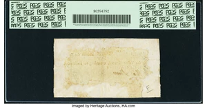 image for: Georgia 1777 No Resolution Date $15 Millstone on Palm Tree Fr. GA-92. PCGS Very Fine 25 Apparent....