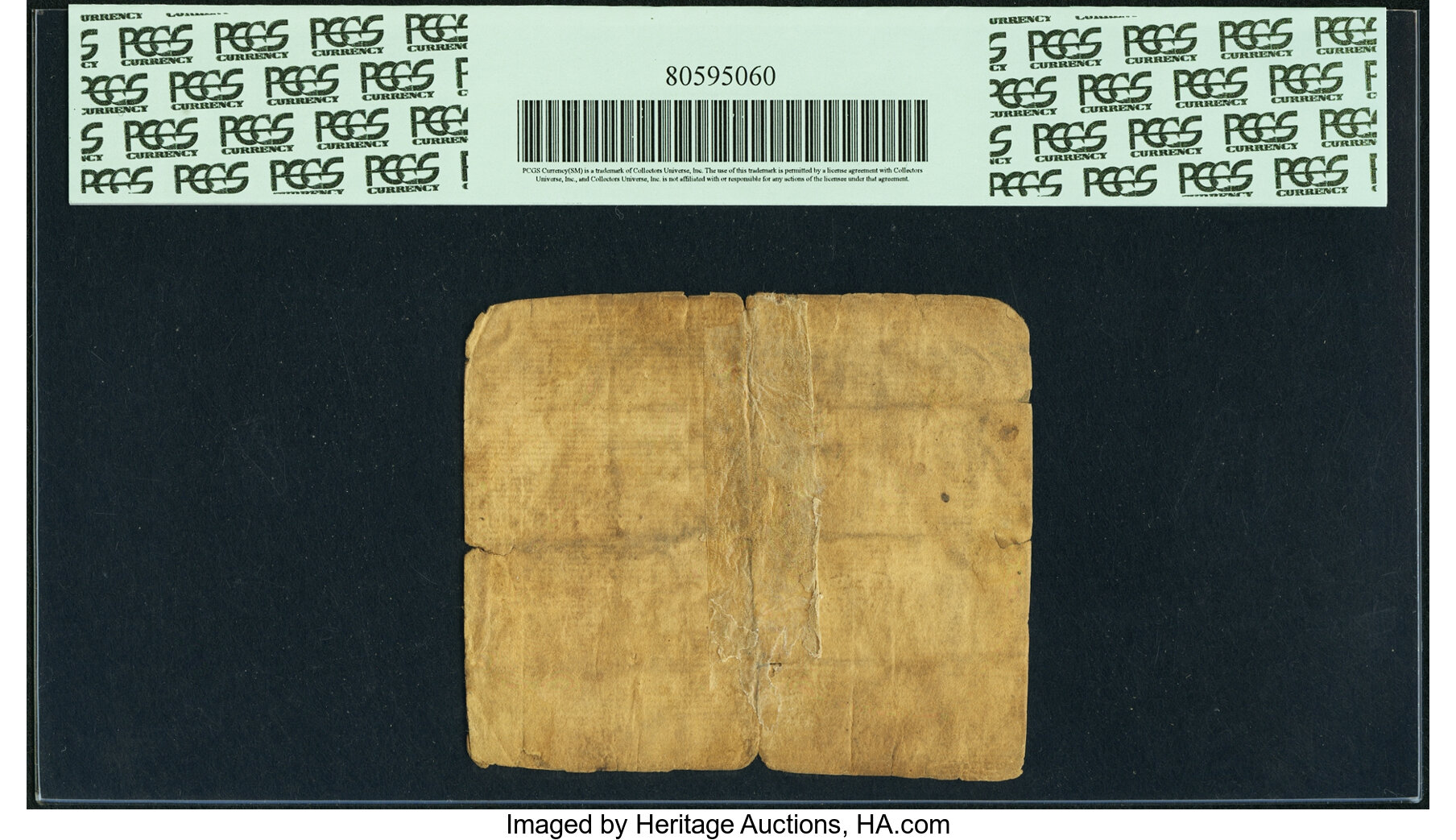 image for: Pennsylvania October 1, 1755 2 Shillings Fr. PA-65. PCGS Good 6 Apparent....