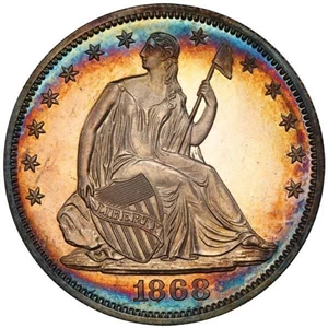 image for: 50C 1868 PCGS PR66 CAM