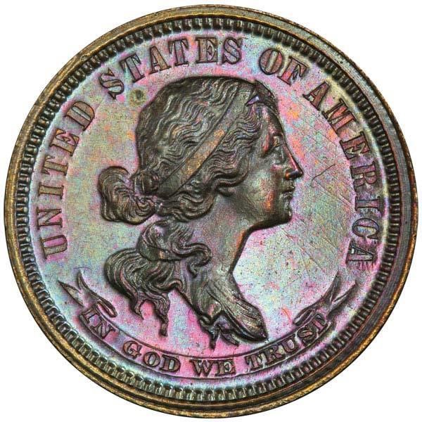 image for: 10C 1870 J-870 PCGS PR64BN CAC