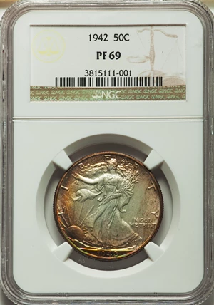 image for: 1942 50C PR69 NGC....