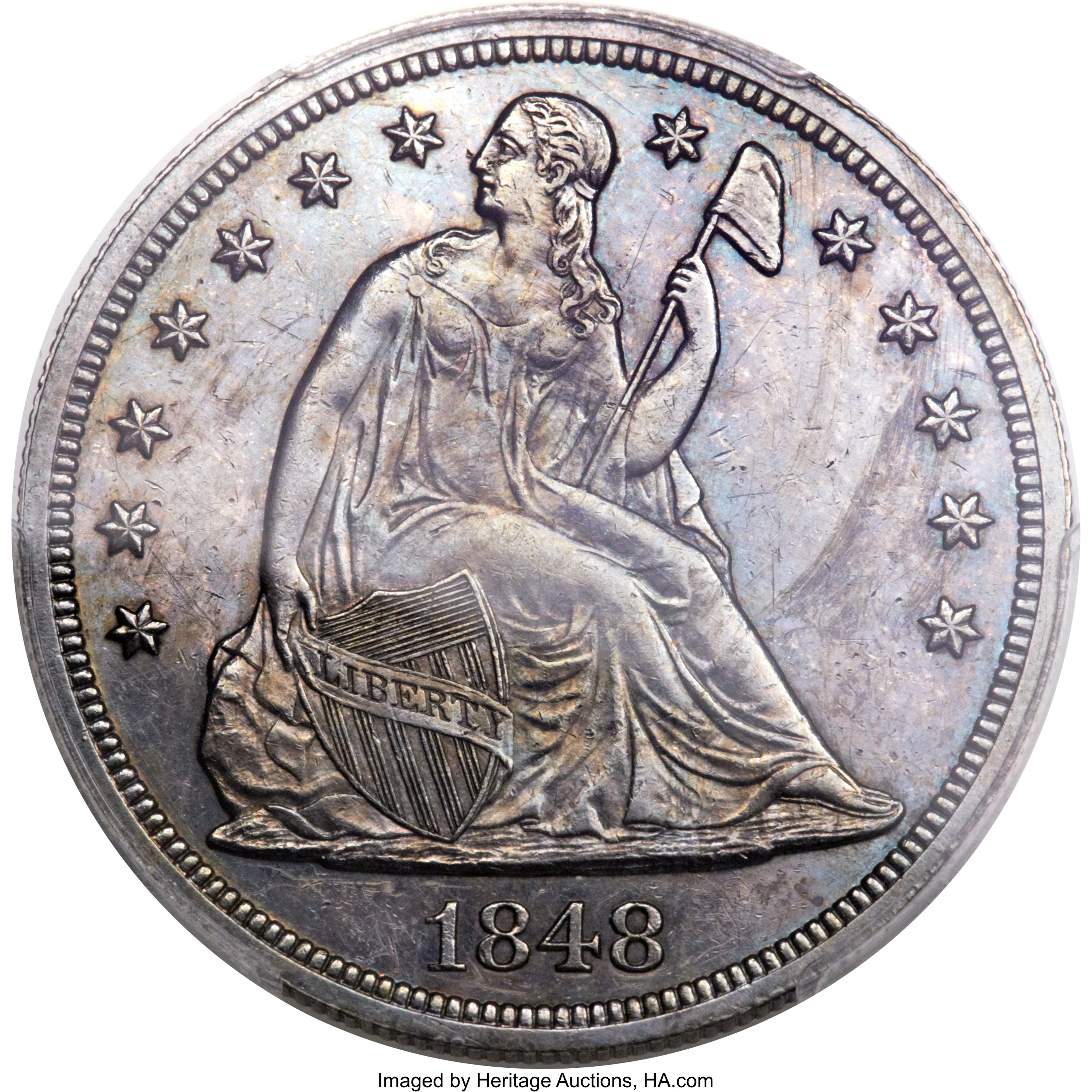 image for: 1848 $1 PR55 PCGS....