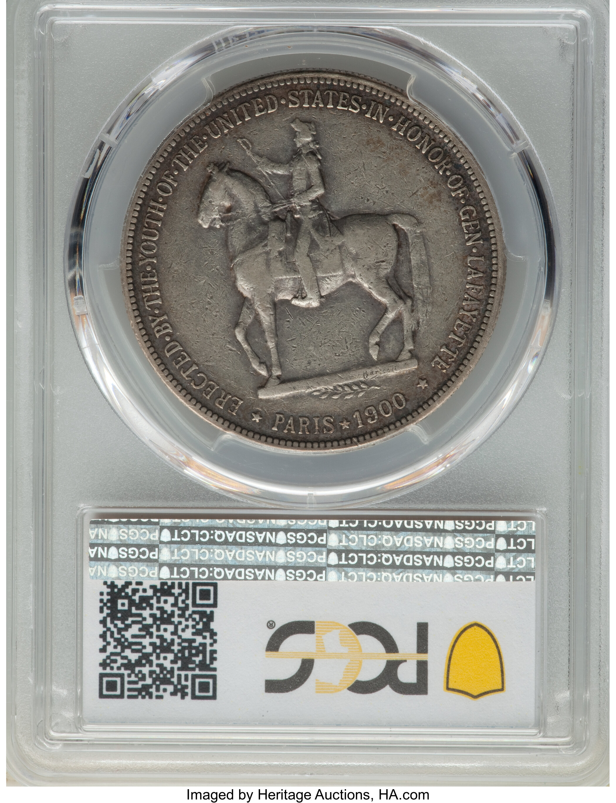 1900 $1  Lafayette VF30 CAC thumbnail 2