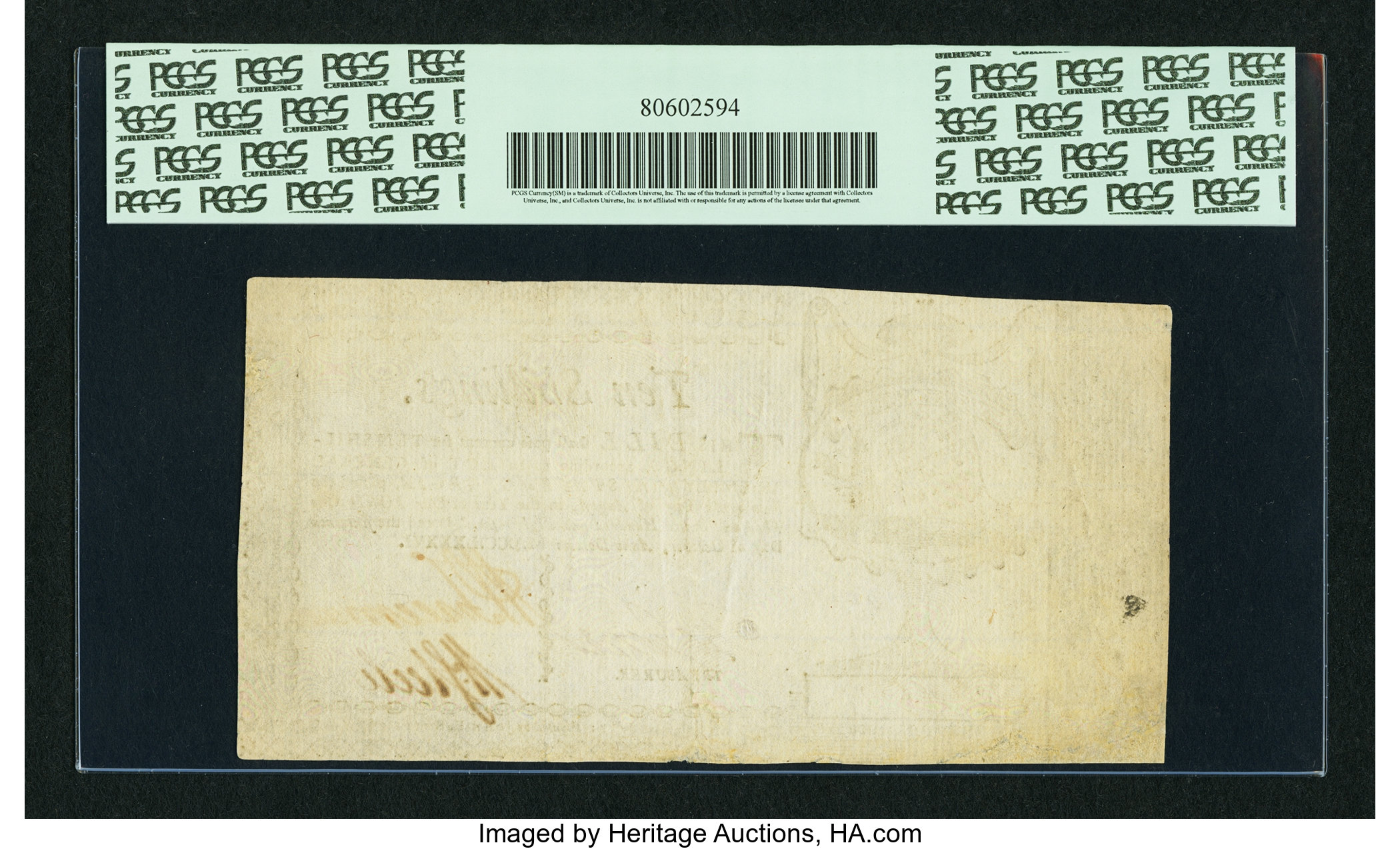 image for: Georgia October 16, 1786 10s PCGS Apparent Extremely Fine 40....