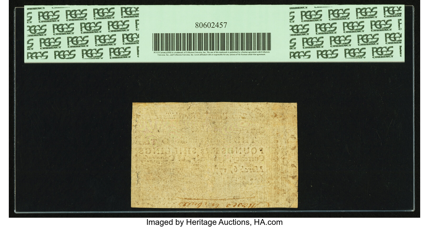 image for: South Carolina March 6, 1776 £2 5s PCGS Apparent Very Fine 30....