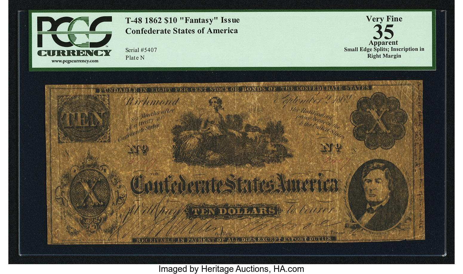 image for: T48 XX-3 $10 1862....