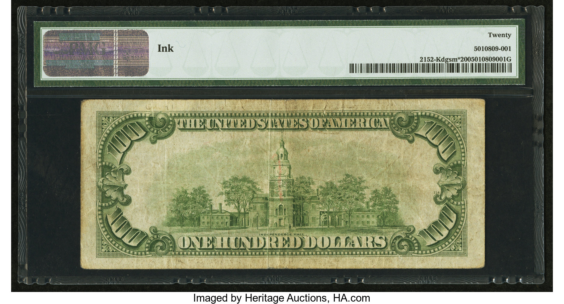 image for: Fr. 2152-K* $100 1934 Mule Federal Reserve Note. PMG Very Fine 20....