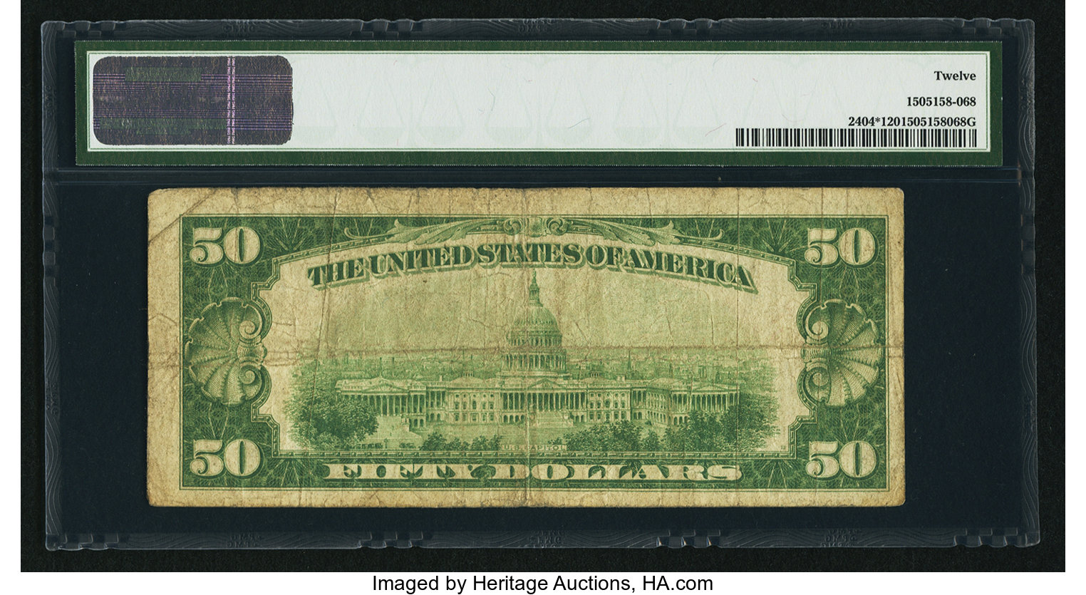 image for: Fr. 2404* $50 1928 Gold Certificate. PMG Fine 12....