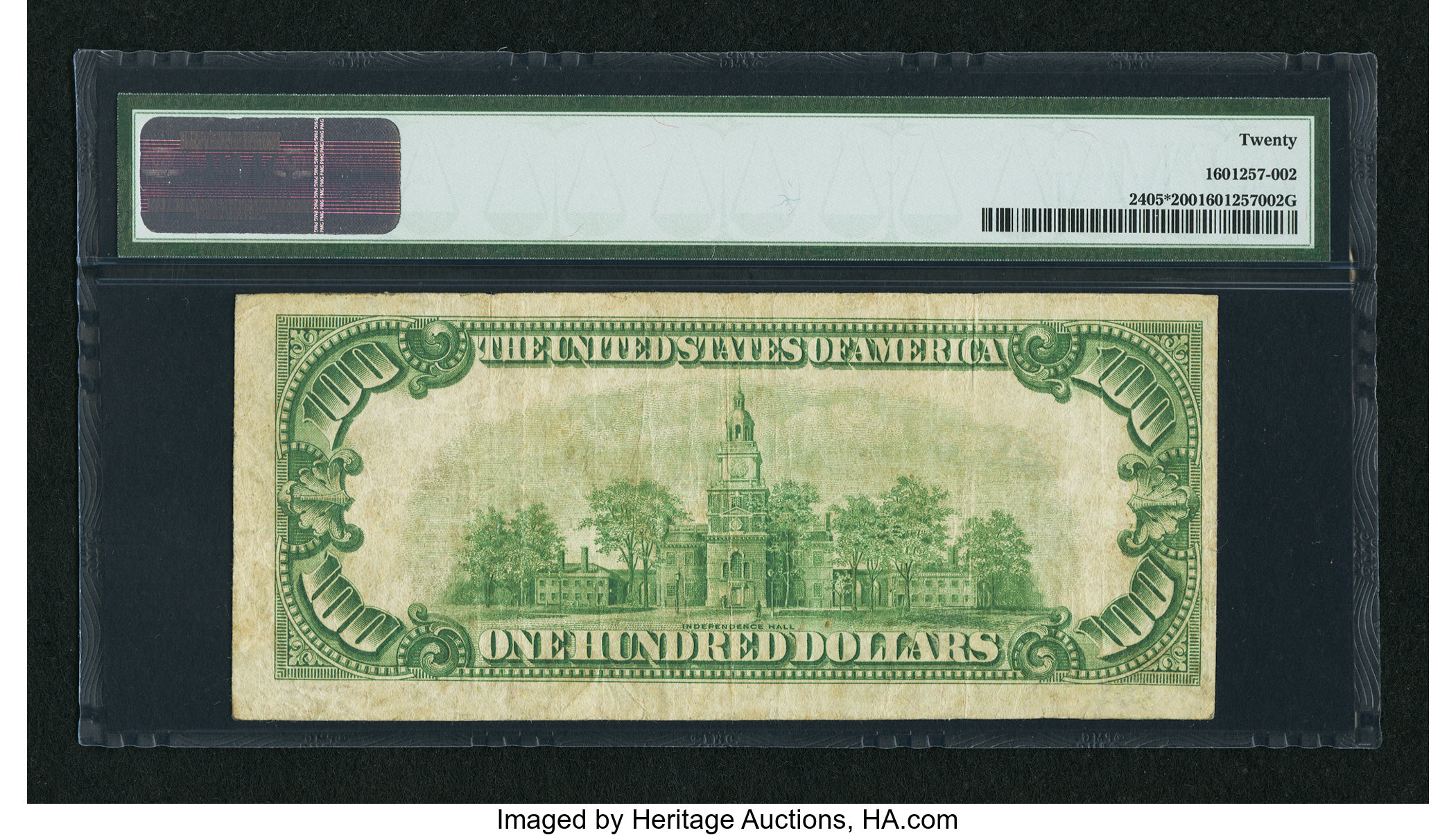 image for: Fr. 2405* $100 1928 Gold Certificate. PMG Very Fine 20....