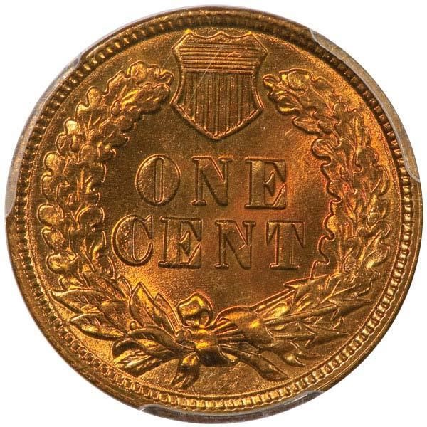 image for: 1C 1886 VARIETY 1 PCGS MS65RD CAC