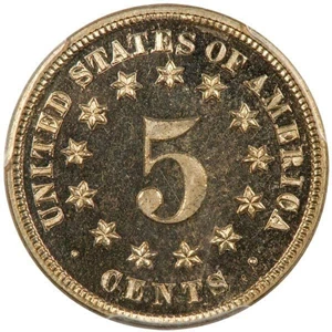 image for: 5C 1871 PCGS PR66 DCAM CAC