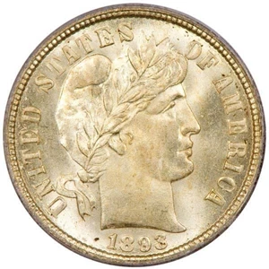 image for: 10C 1893-O PCGS MS67 CAC
