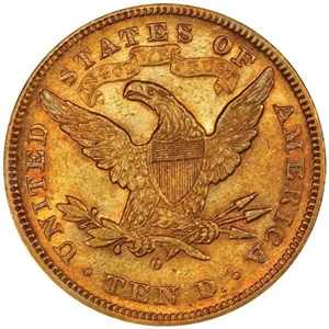 image for: $10 1879-O PCGS AU58 CAC EX SIMPSON/HALL