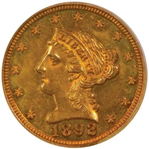 image for: $2.5 1892 PCGS PR58