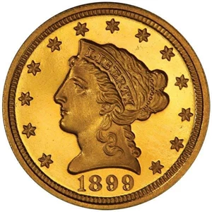 image for: $2.5 1899 PCGS PR66+ DCAM CAC