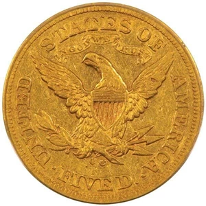 image for: $5 1870-CC PCGS XF40 CAC