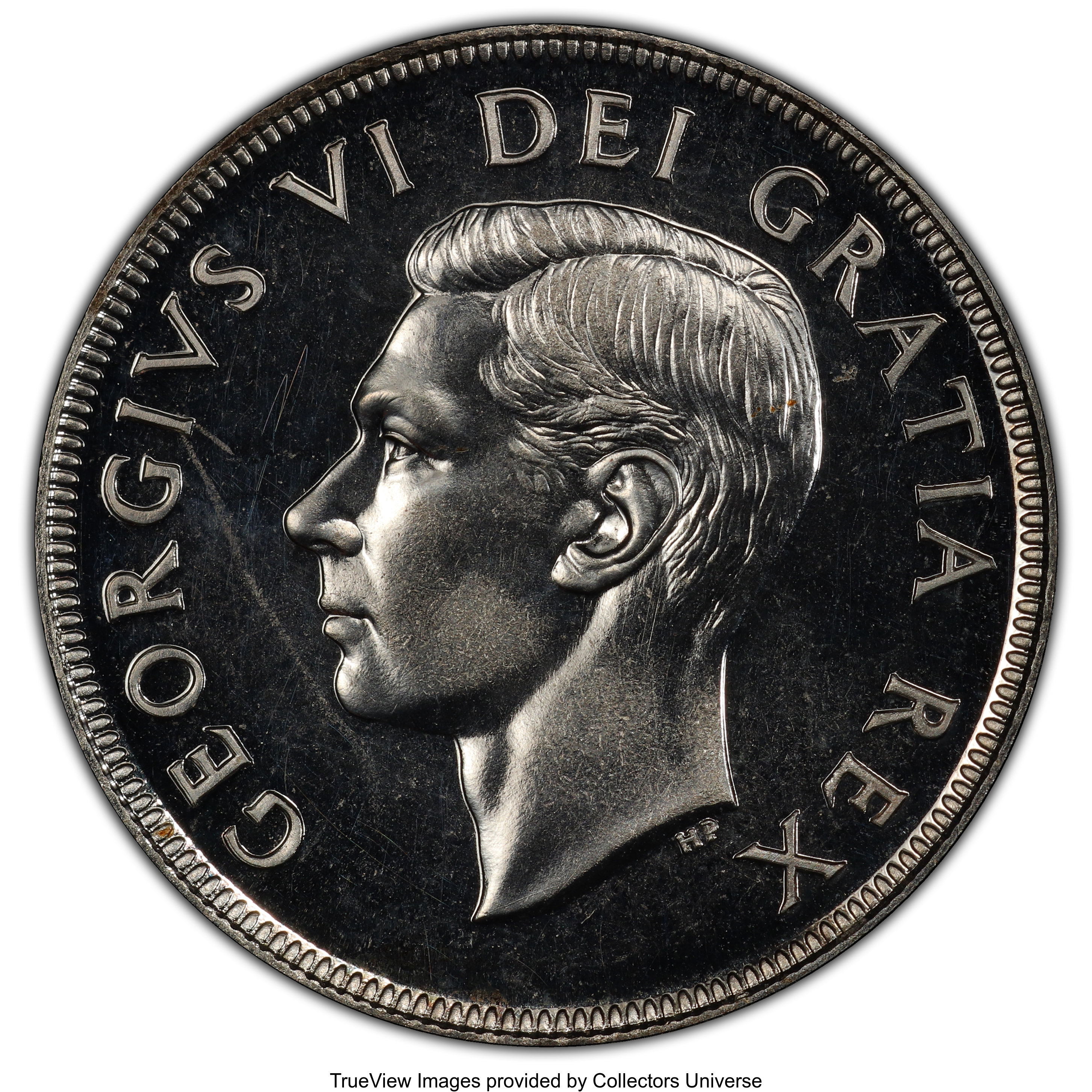 image for: George VI Prooflike "No Water Lines" Dollar 1952 PL64 PCGS