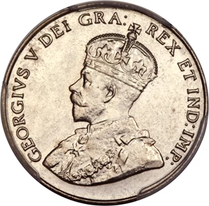 image for: George V "Near 6" Specimen 5 Cents 1926 SP65 PCGS