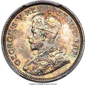image for: George V 10 Cents 1911 MS66 PCGS