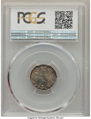 image for: George V 10 Cents 1911 MS66 PCGS