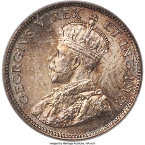 image for: George V 10 Cents 1911 MS67 PCGS