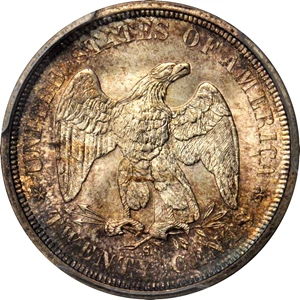 image for: 1875-S Twenty-Cent Piece. BF-6. Rarity-4. MS-68 (PCGS). Secure Holder.