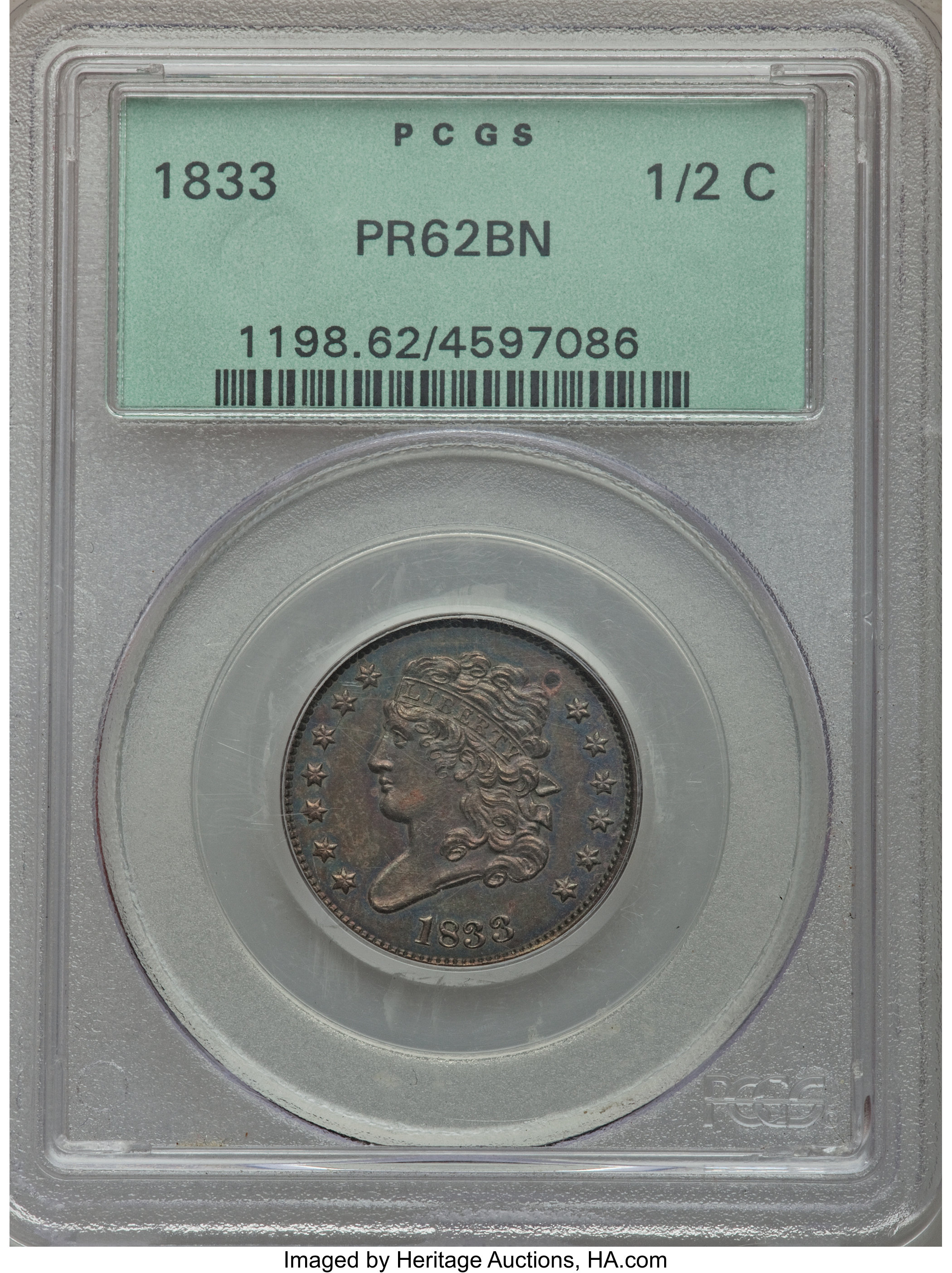1833 1/2c PR BN PR61 BN thumbnail 12