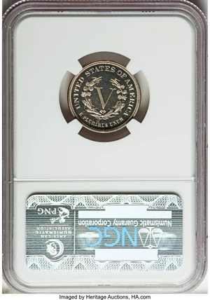image for: 1883 5C No Cents PR67 Ultra Cameo NGC....