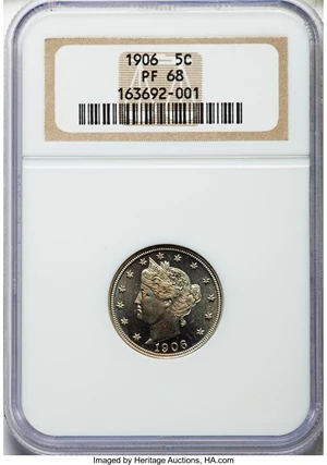 image for: 1906 5C PR68 NGC....