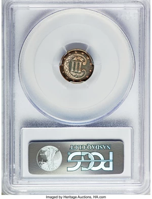 image for: 1869/8 3CS PR66 Cameo PCGS. CAC....