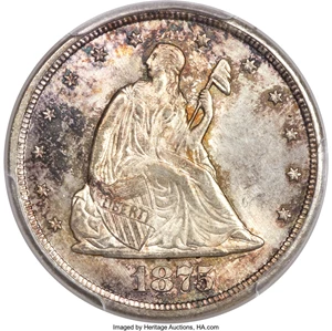 image for: 1875-CC 20C MS66 PCGS. BF-4, R.2....