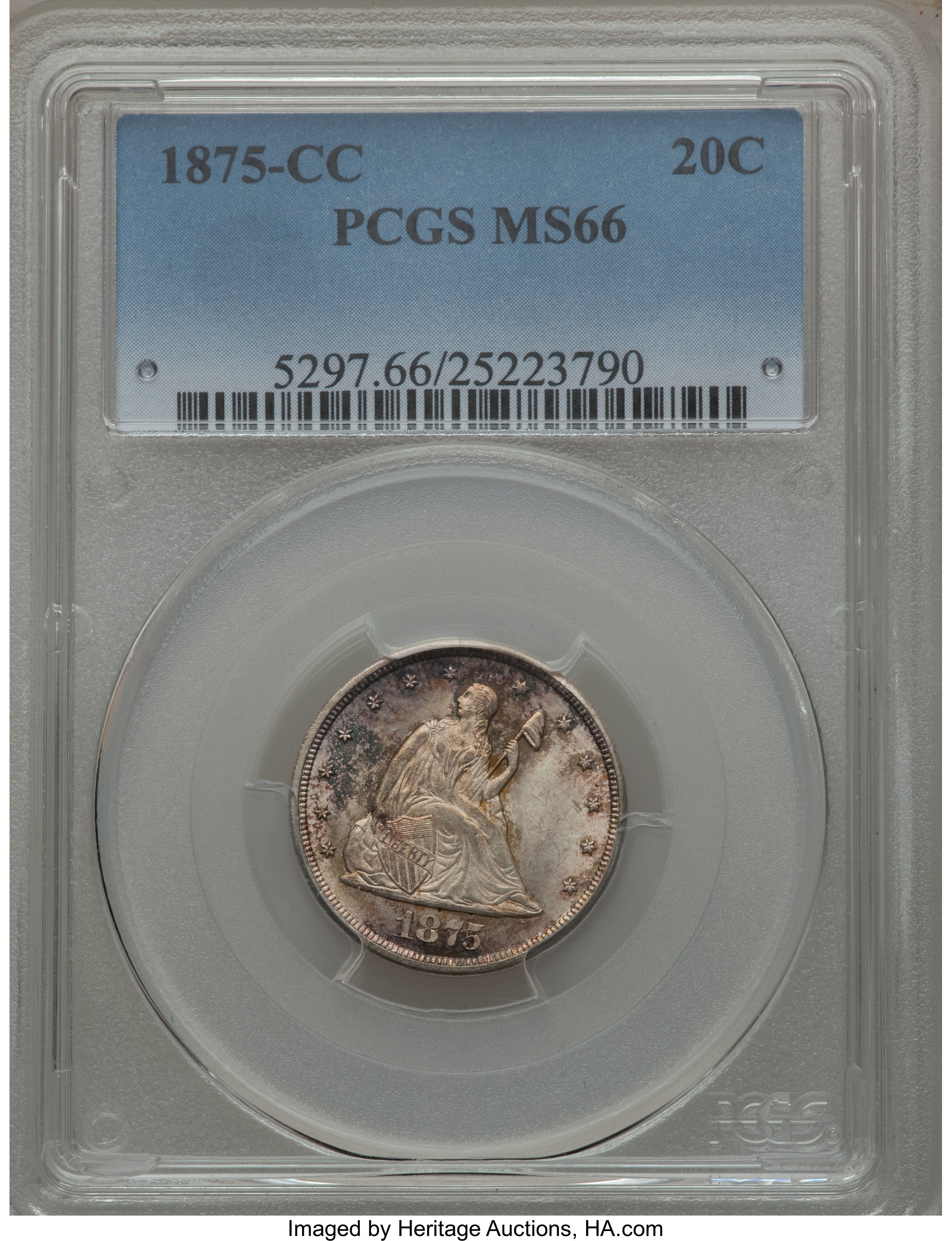 1875 CC 20 Penny Piece Coin Pricing Guide | The Greysheet