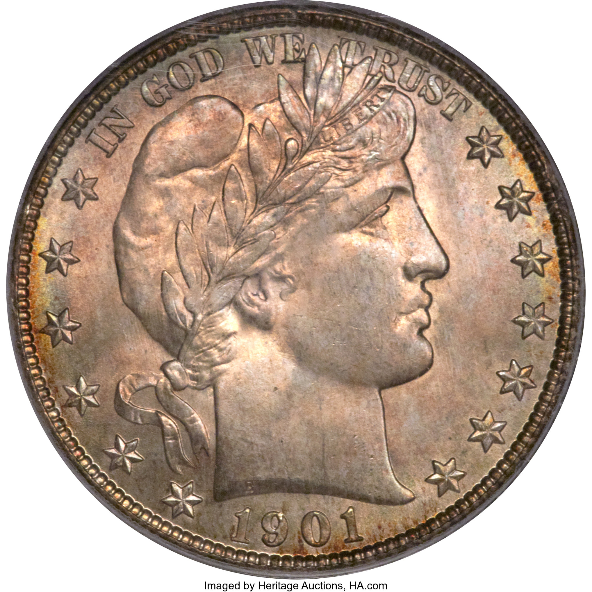 1901-S 50C MS67+ PCGS Secure. ...