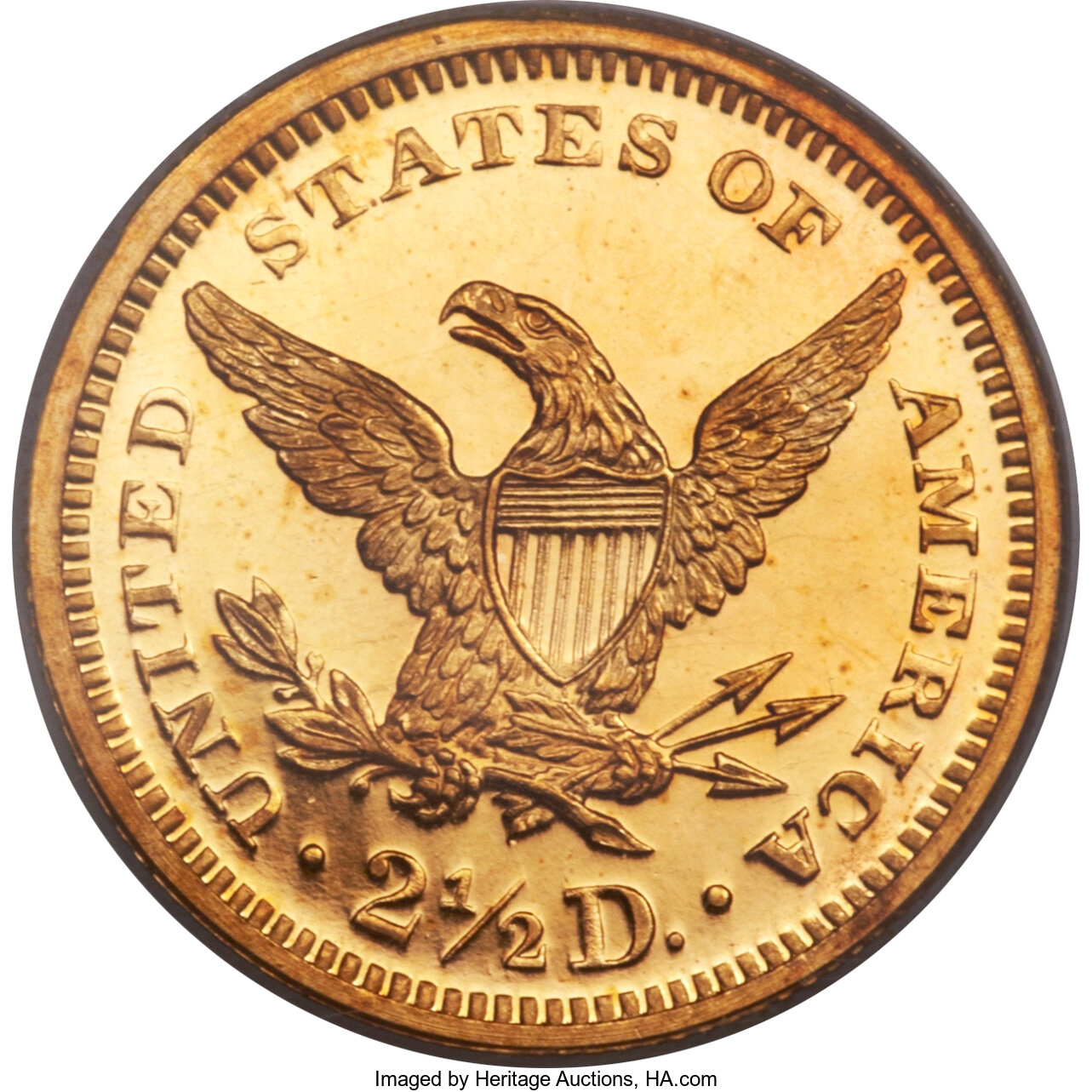 image for: 1871 $2 1/2 PR64 Cameo PCGS. CAC....