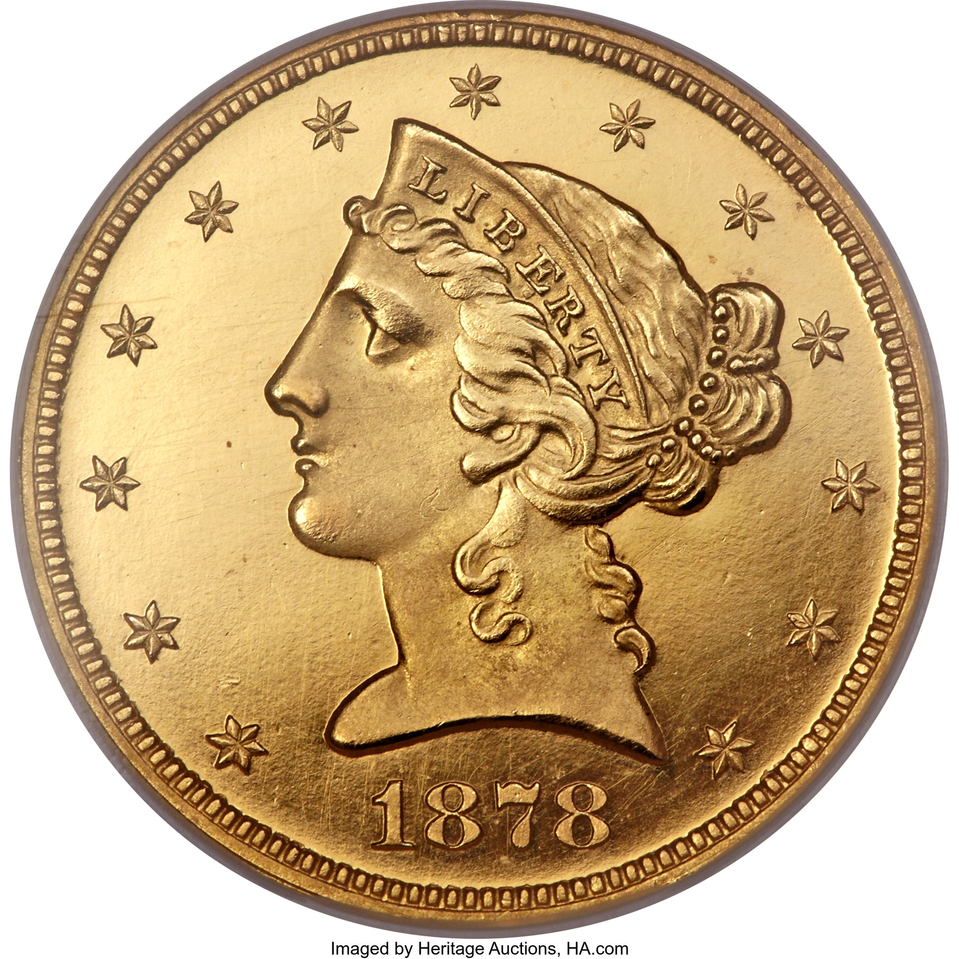 image for: 1878 $5 PR65 Cameo NGC....