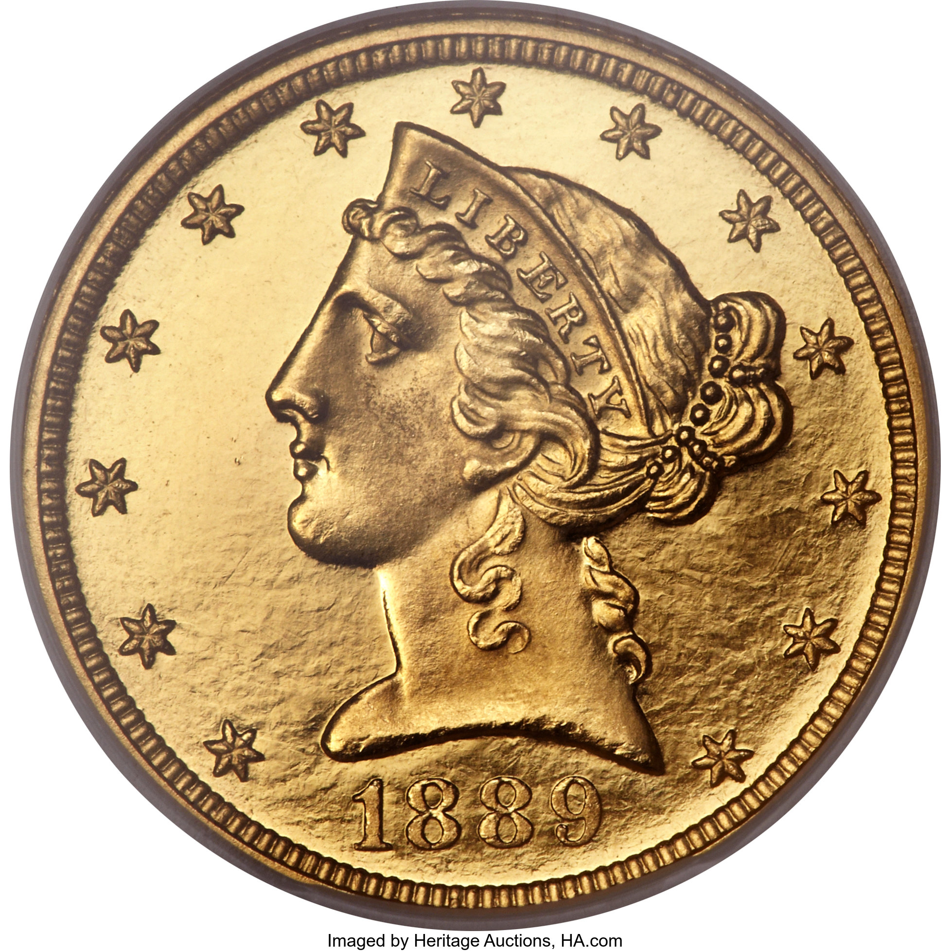 image for: 1889 $5 PR64 Cameo NGC. CAC....